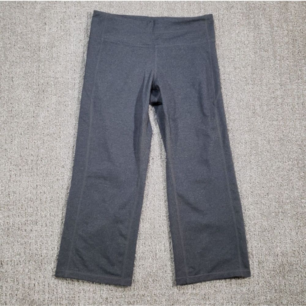 ATHLETA Pants Womens Small Charcoal Gray Kick Booty Cropped Yoga Running Gym